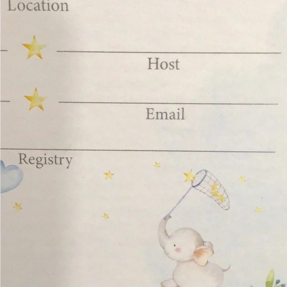 Kate Aspen Baby Invitation Bundle of 25 Invitations/Envelopes, and‎ Inserts